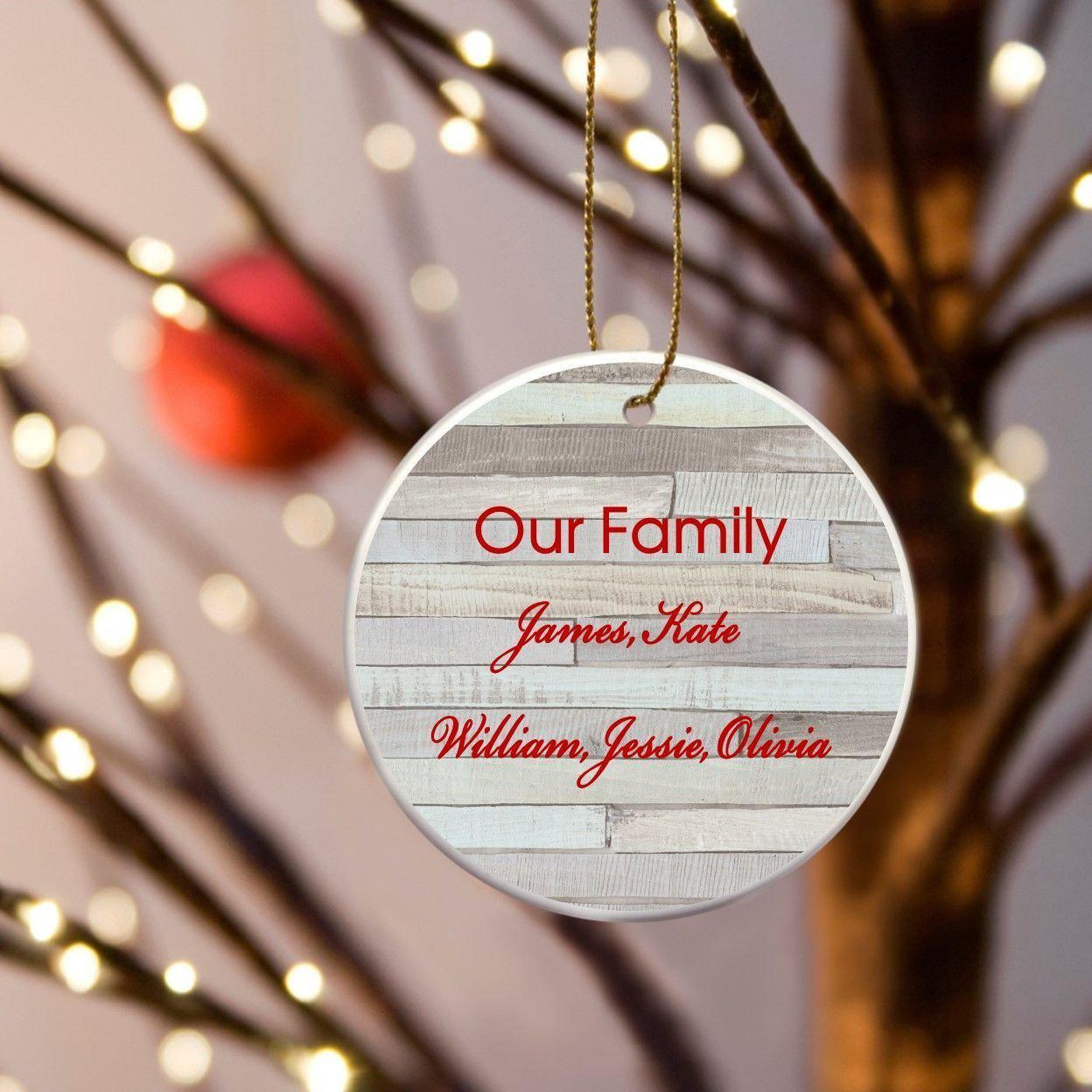 Our Family Ceramic Ornament