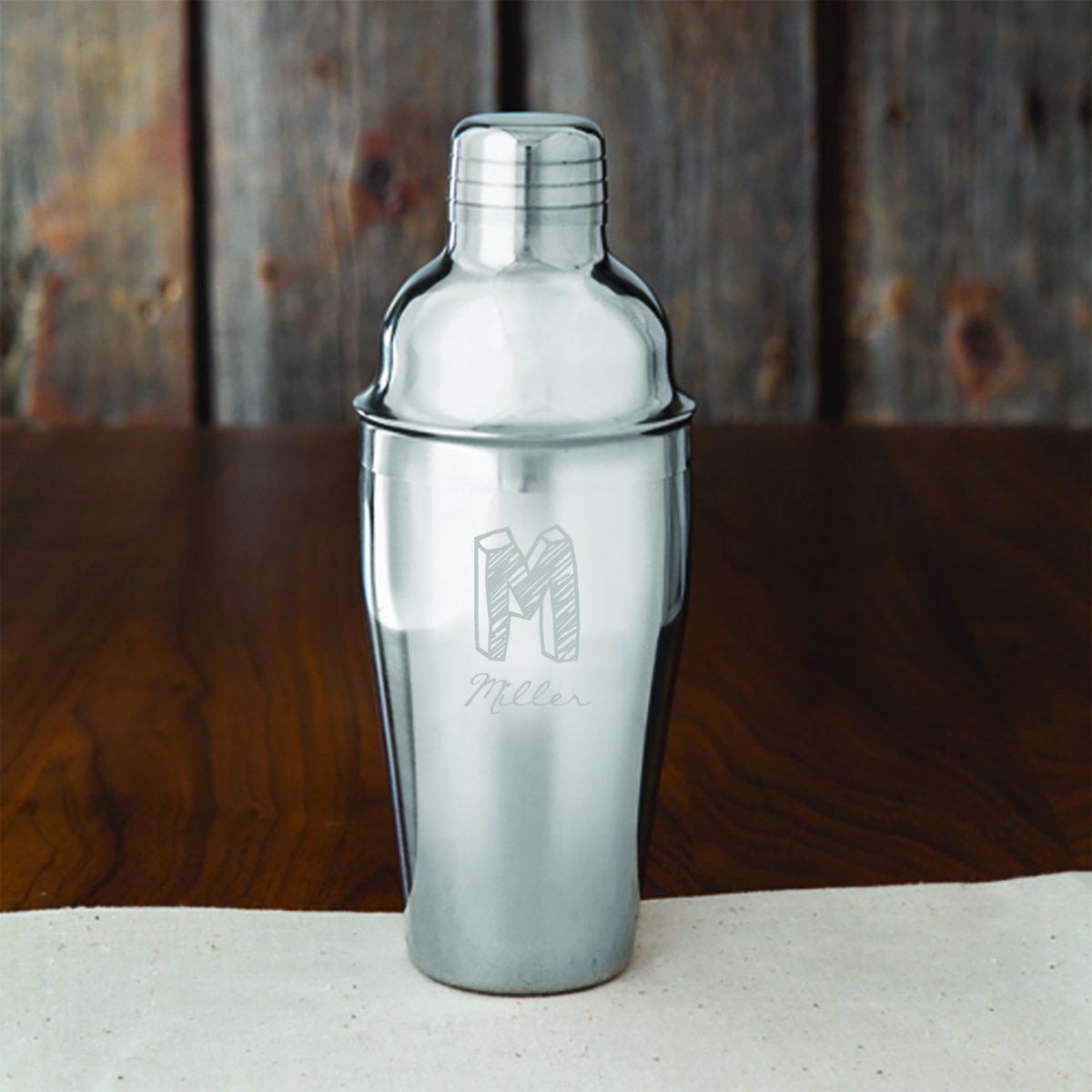 Personalized 16 oz. Stainless Steel Cocktail Shaker