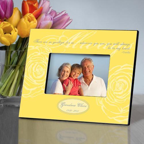 Personalized Always Memorial Picture Frame - Yellow