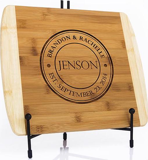 Personalized Bamboo Cutting Board 11x14 (Rounded Edge) 7 Designs