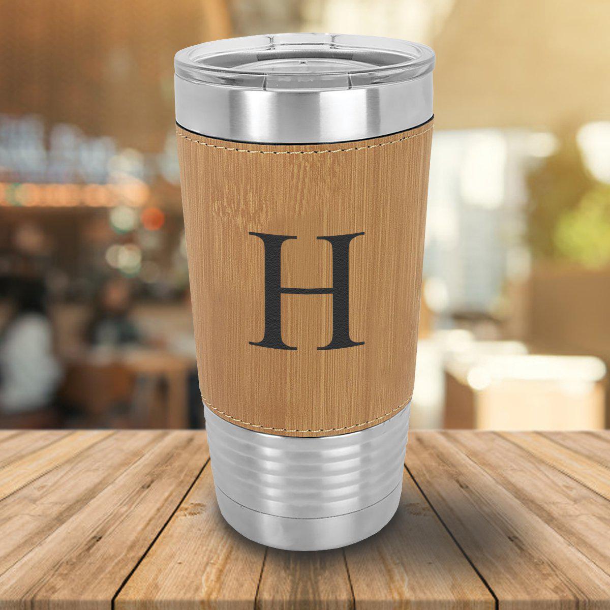 Personalized Bamboo Wrapped Tumbler - 20oz.