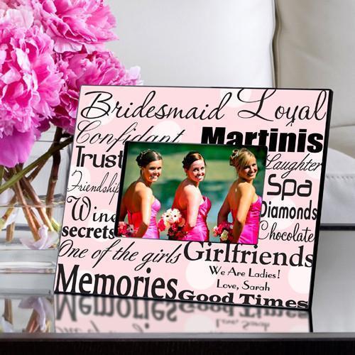 Personalized Bridesmaid Picture Frame