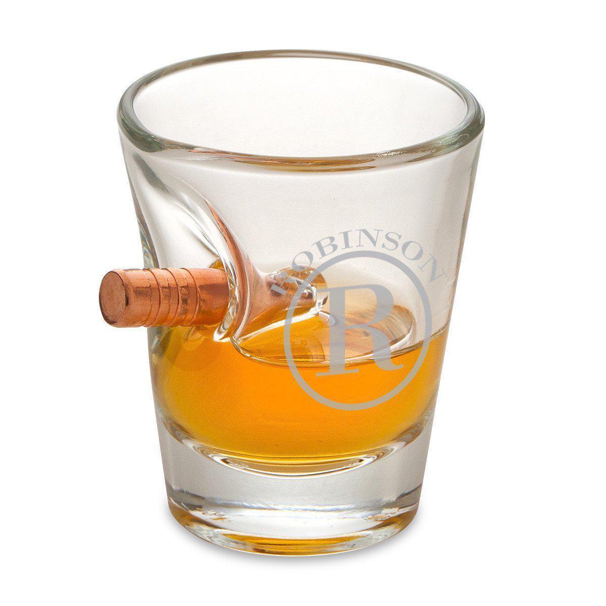 Personalized Bullet Shot Glass - 1.5 oz.