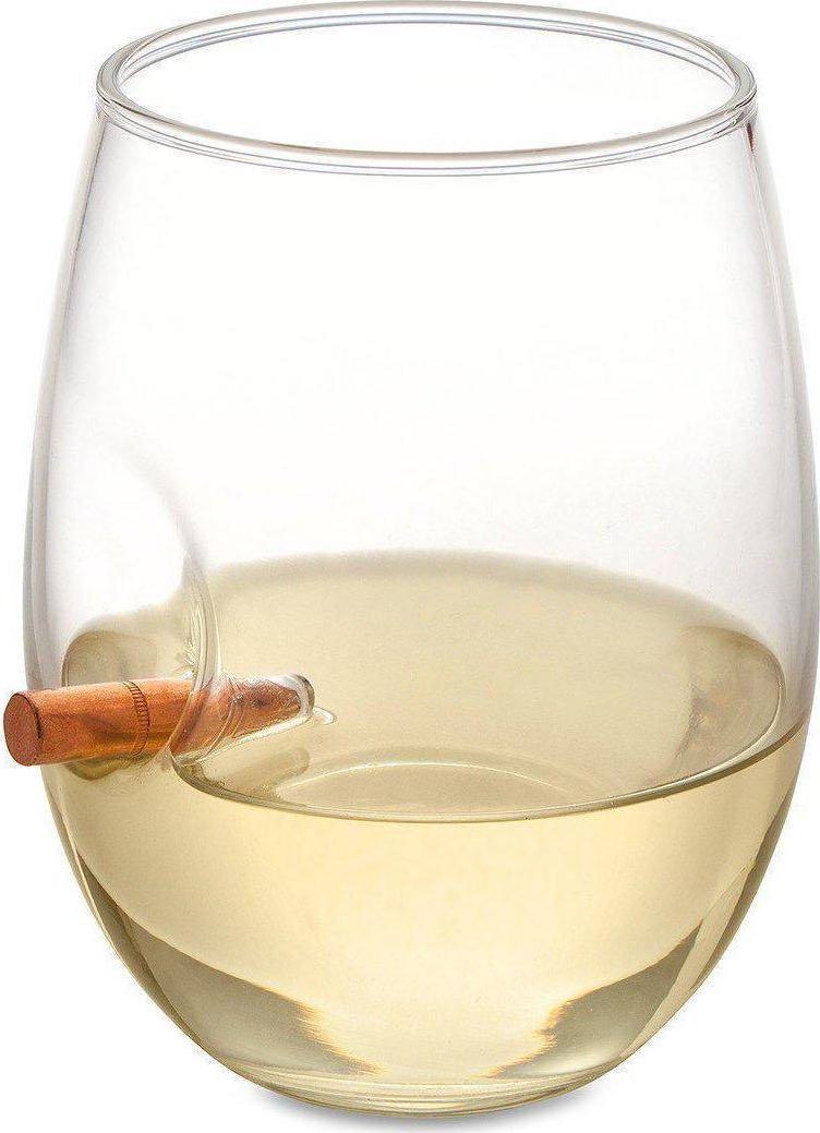 Personalized Bullet Wine Glass Stemless