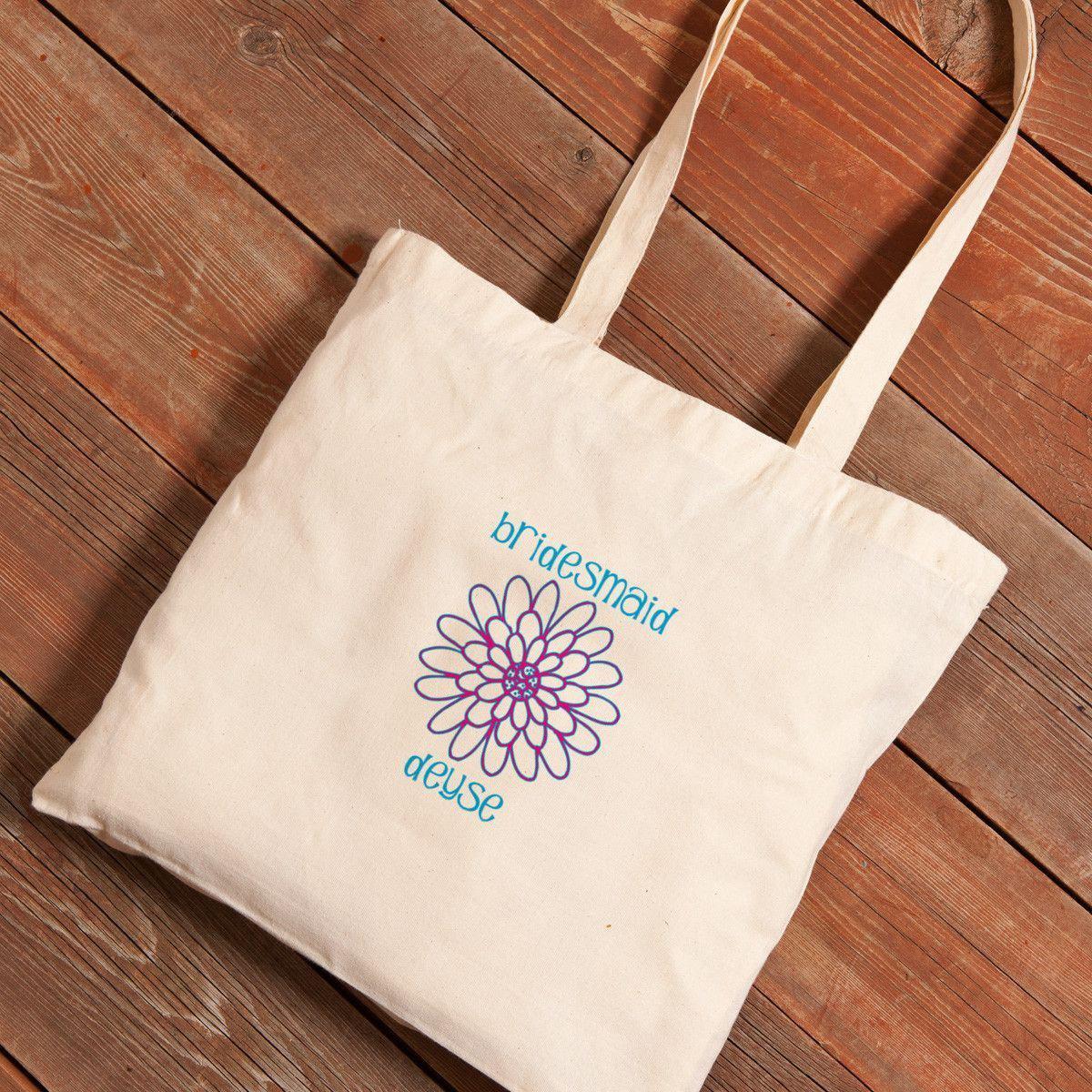 Personalized Canvas Tote - Bridesmaid