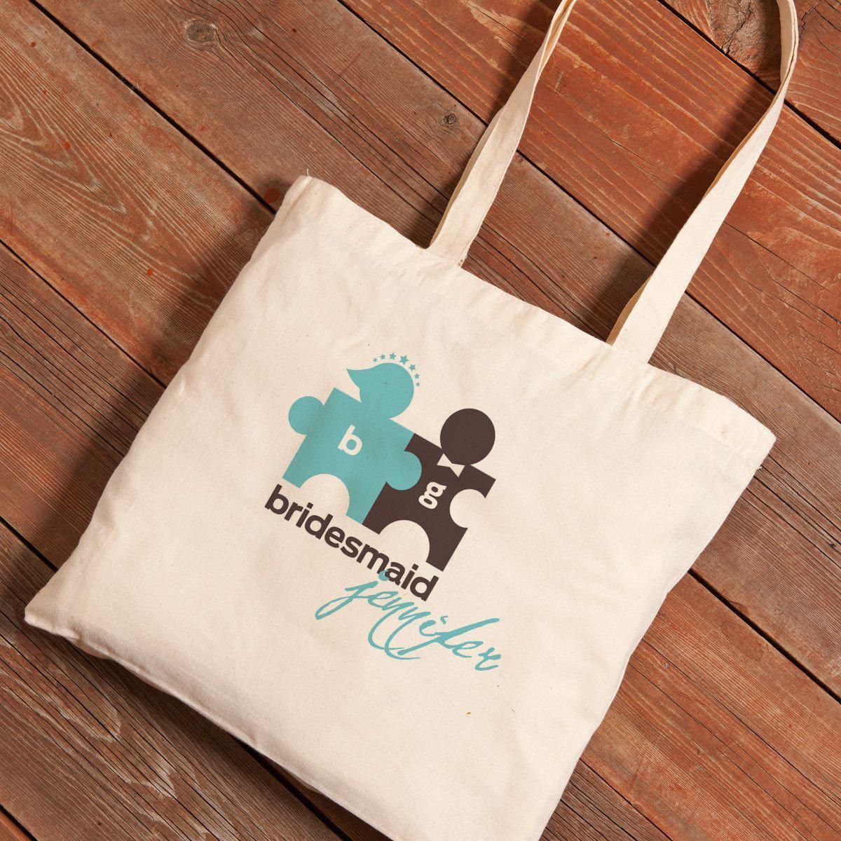 Personalized Canvas Tote - Bridesmaid