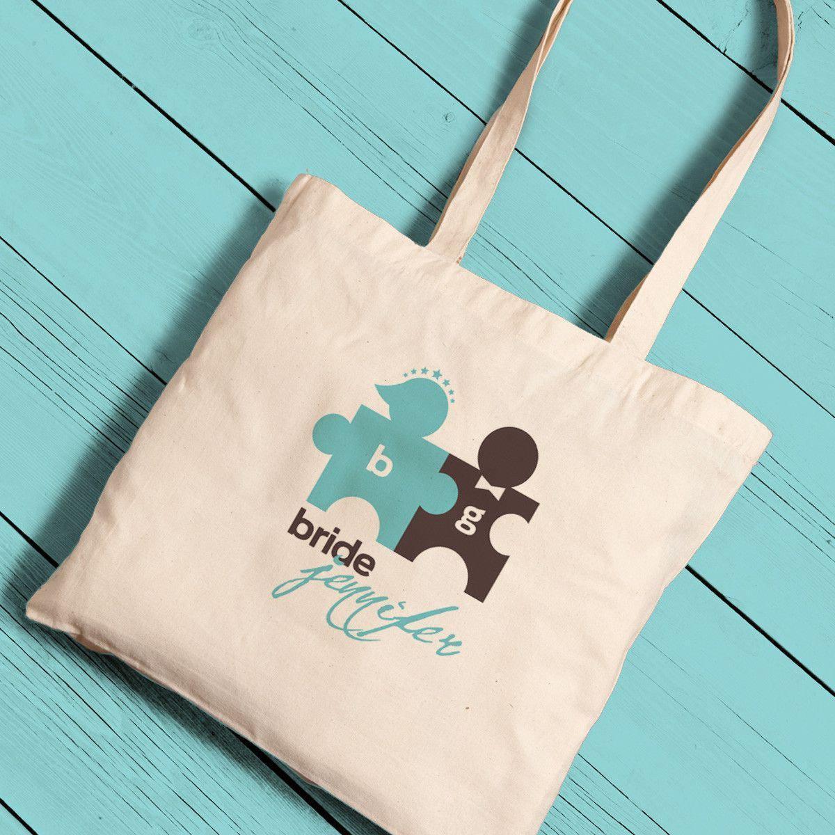 Personalized Canvas Totes - Bride and Bride to Be