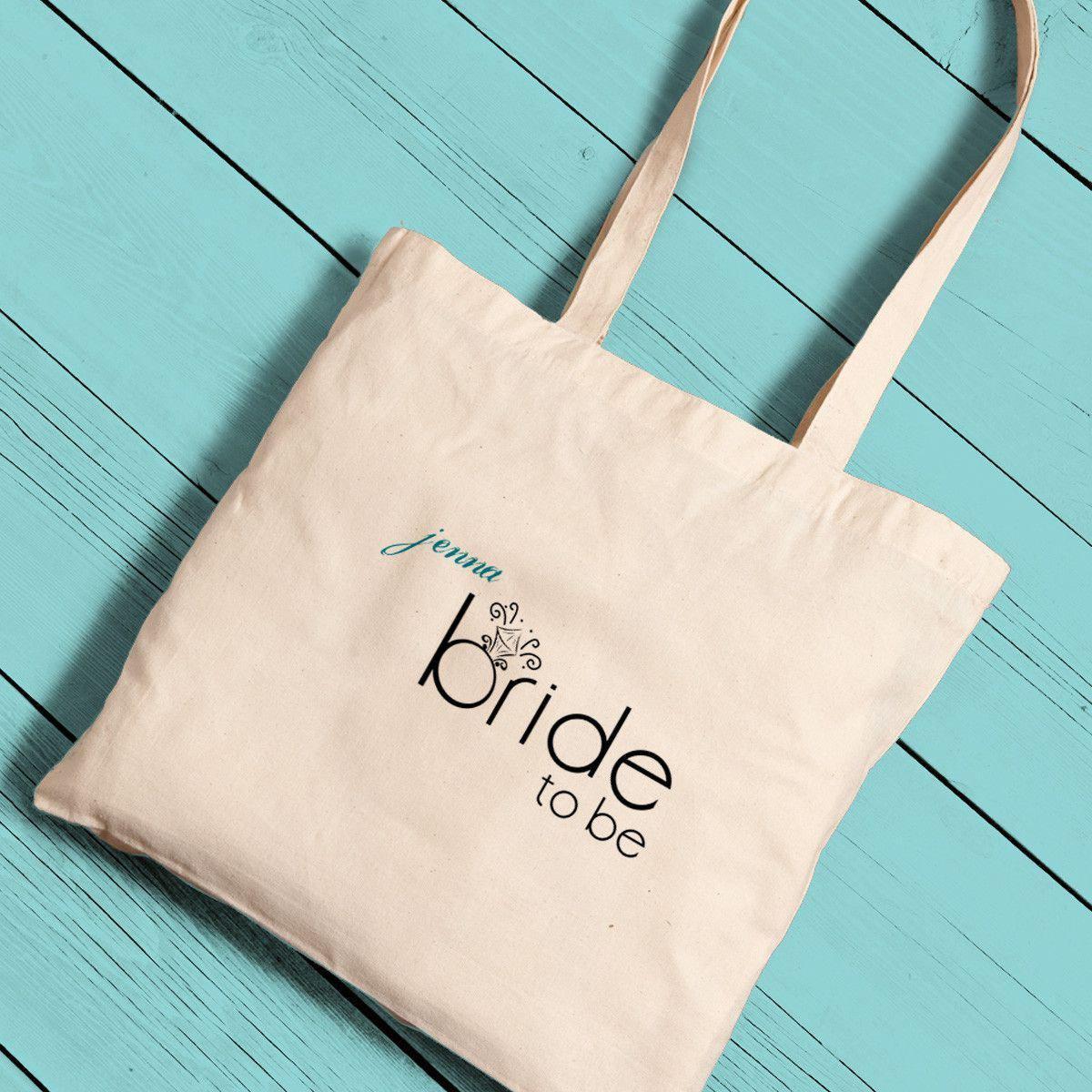 Personalized Canvas Totes - Bride and Bride to Be