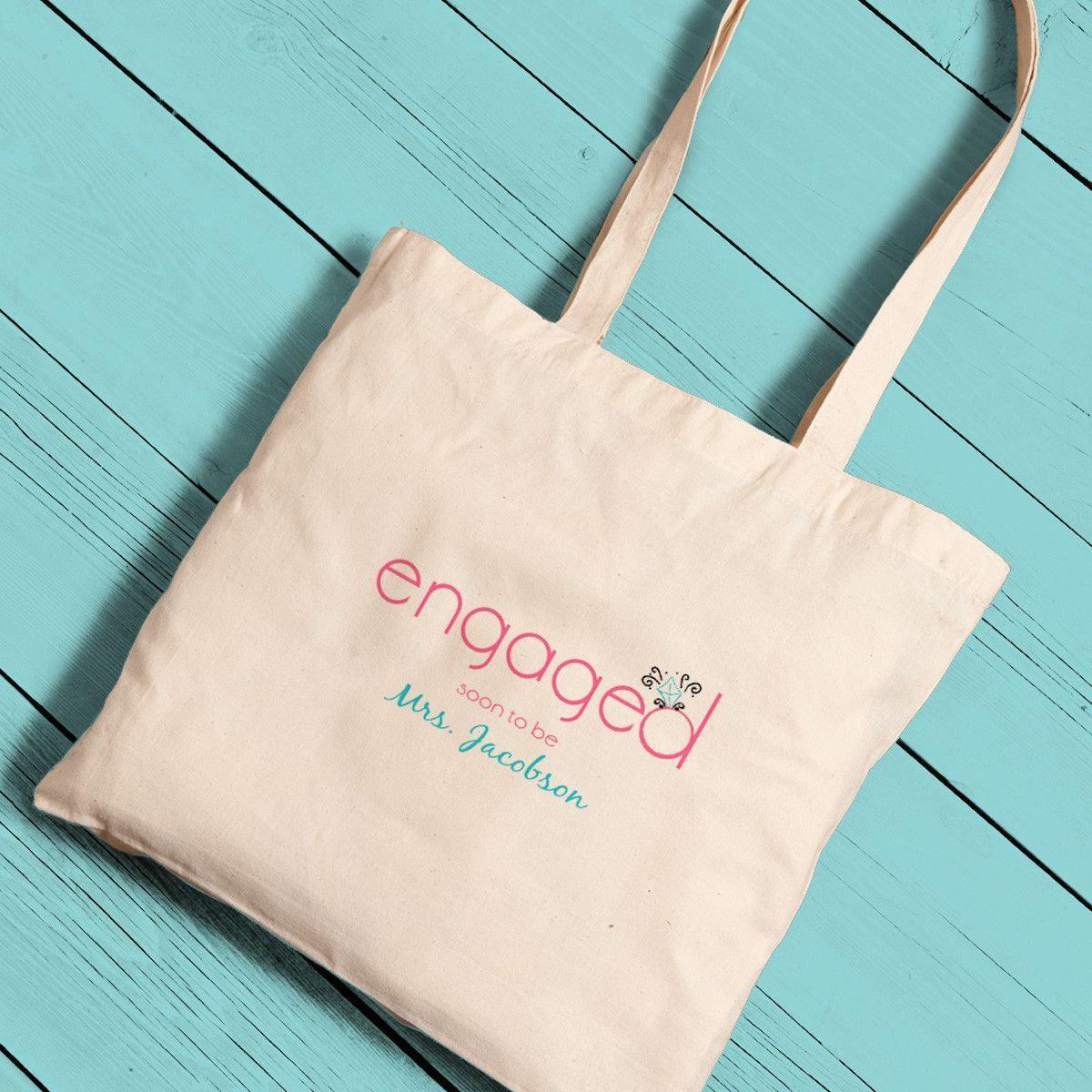 Personalized Canvas Totes - Bride and Bride to Be