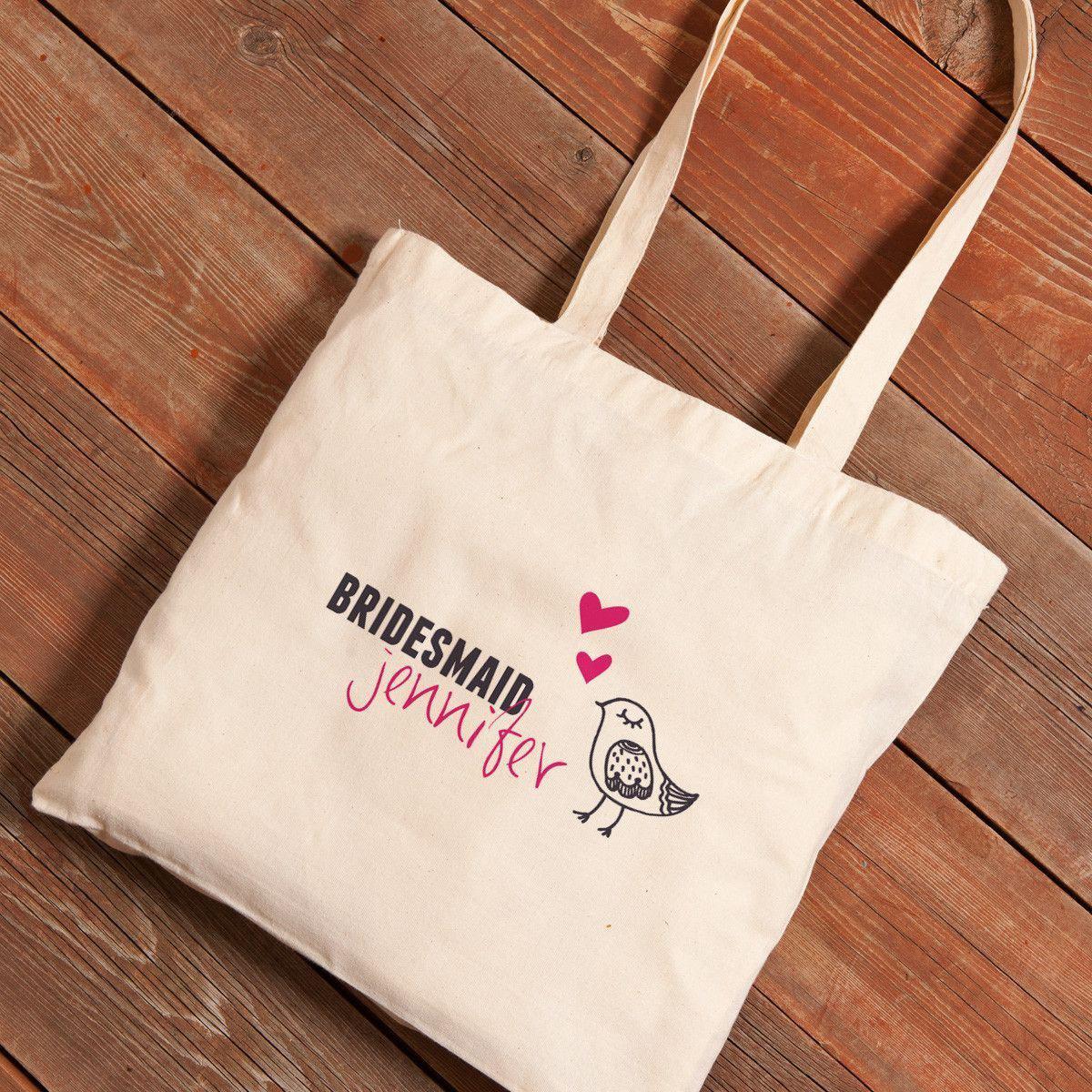 Personalized Canvas Tote - Bridesmaid