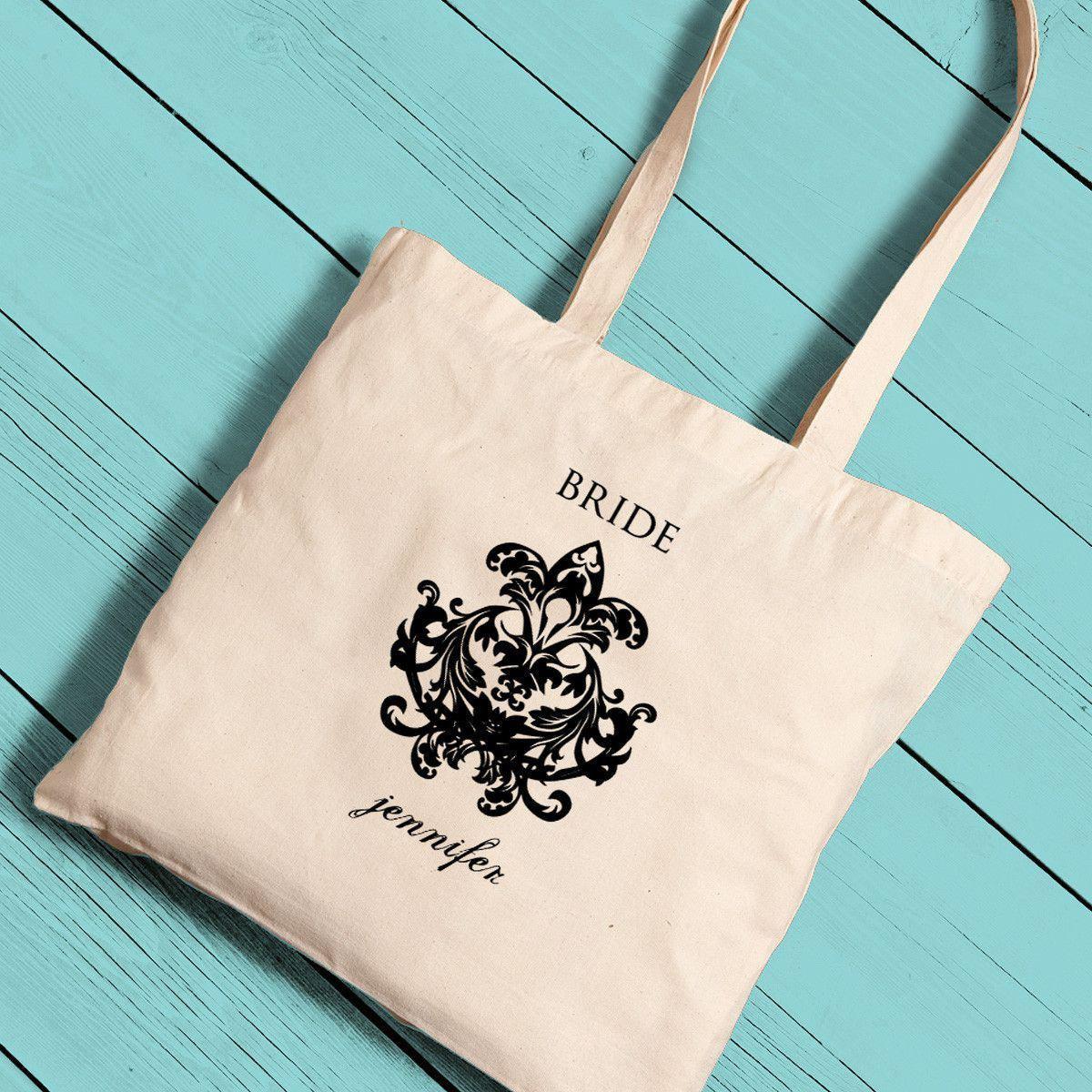 Personalized Canvas Totes - Bride and Bride to Be