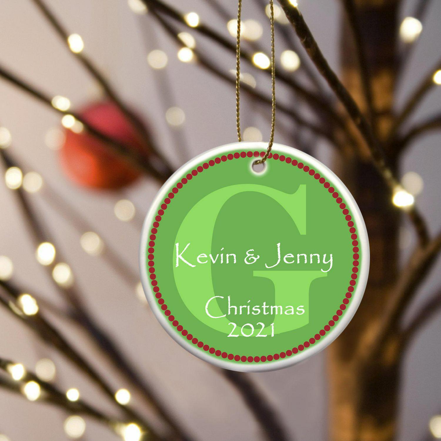 Personalized Ceramic Ornaments - Christmas Ornaments