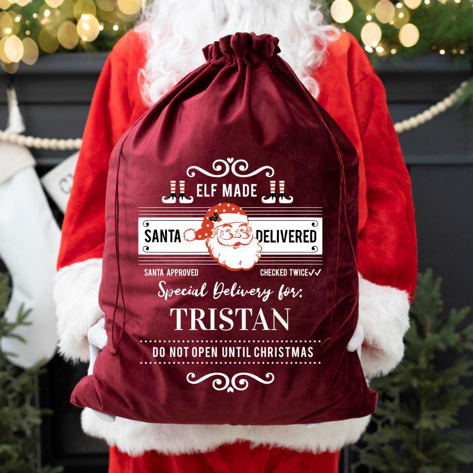 Personalized Christmas Santa Bags