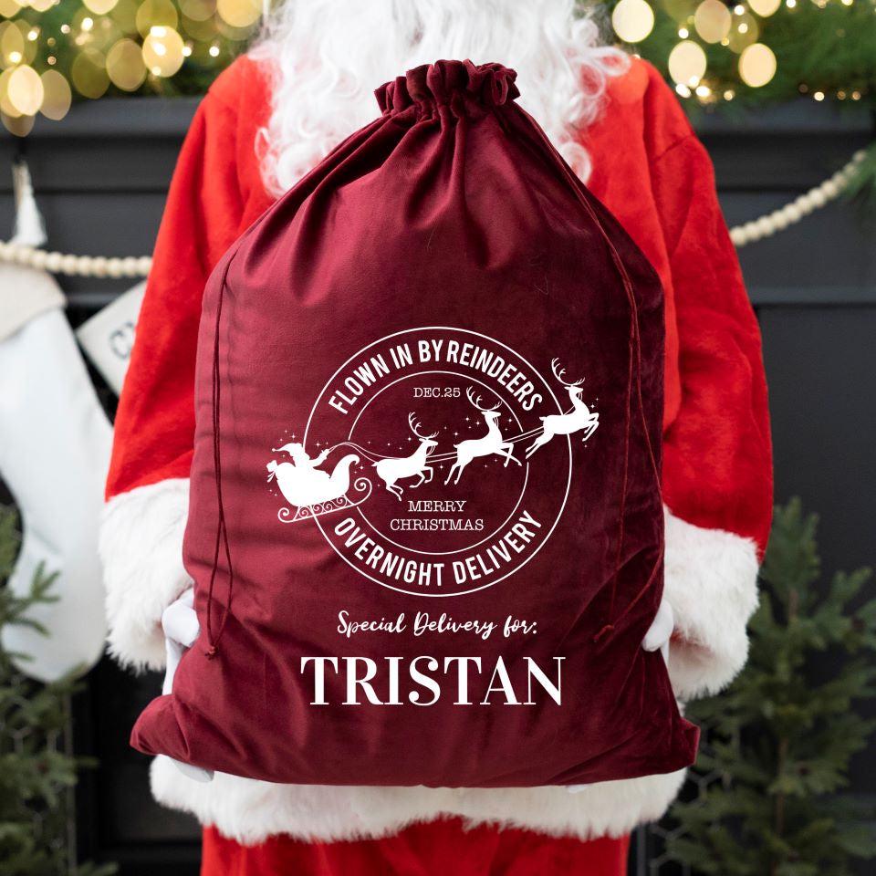 Personalized Christmas Santa Bags