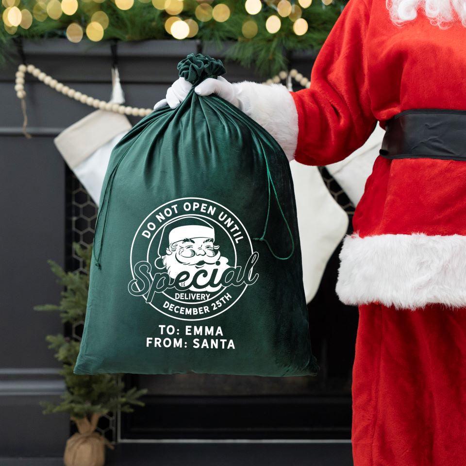 Personalized Christmas Santa Bags