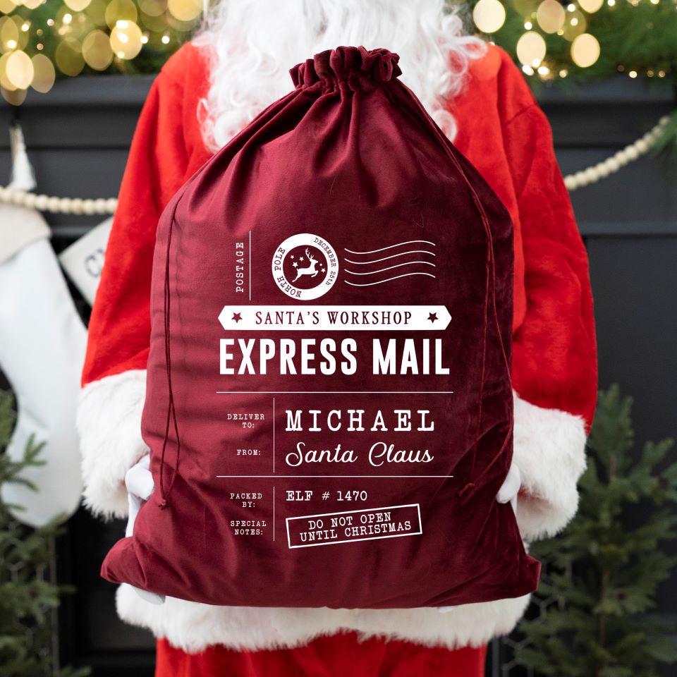 Personalized Christmas Santa Bags