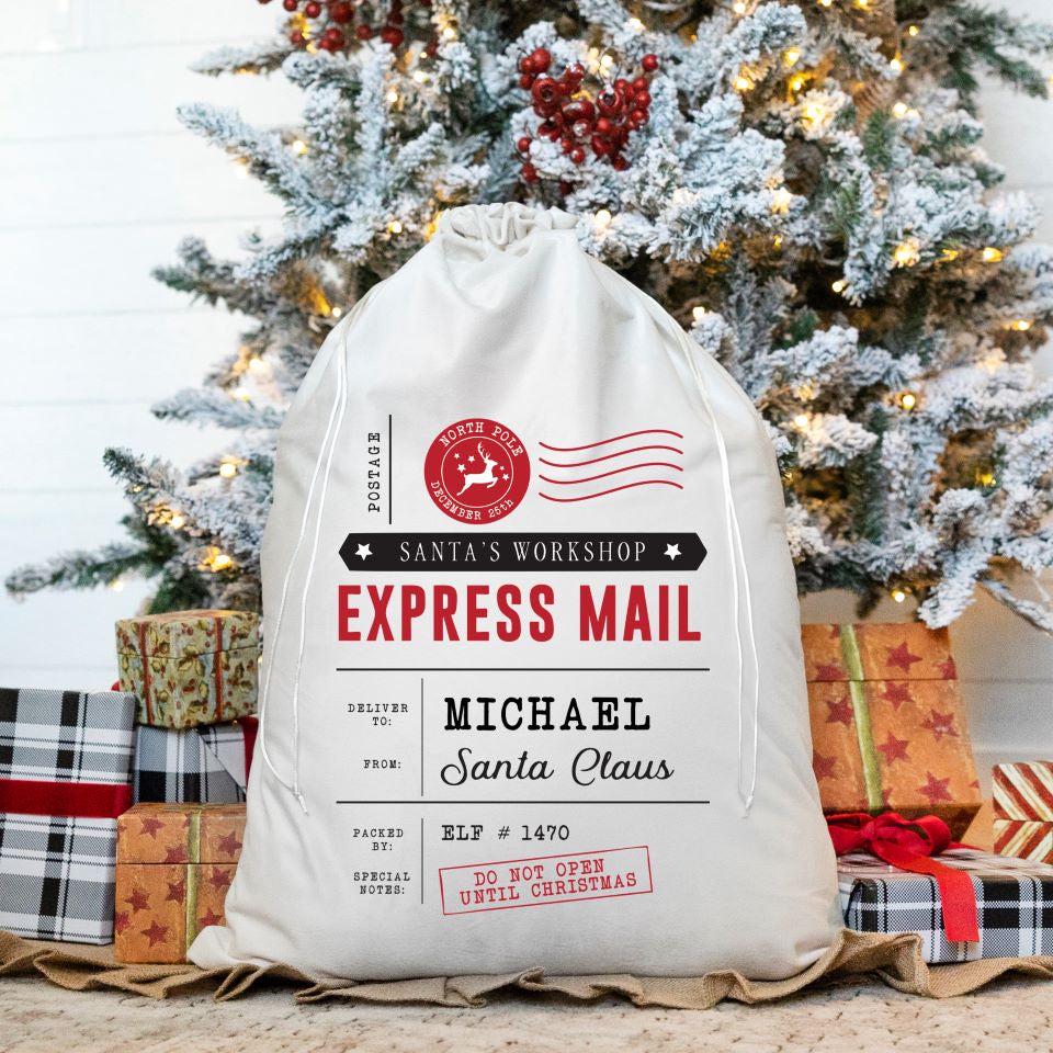 Personalized Christmas Santa Bags