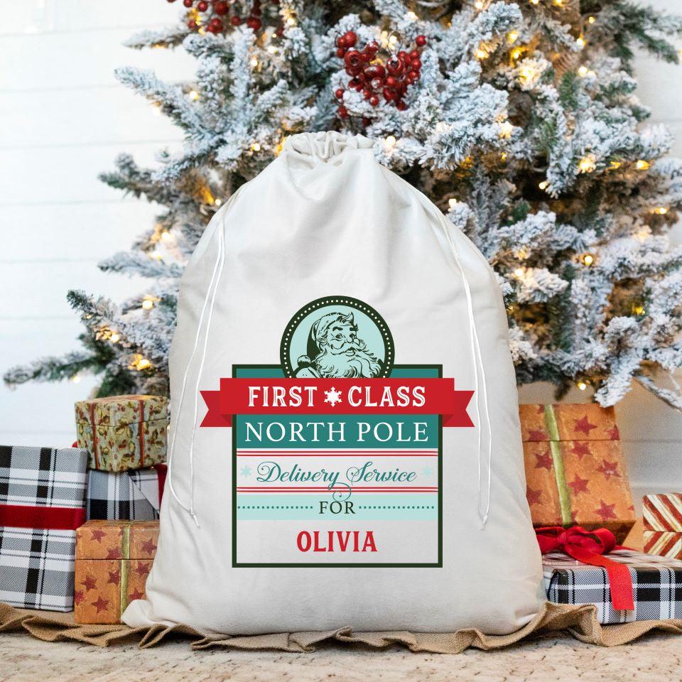 Personalized Christmas Santa Bags