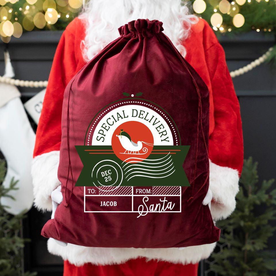 Personalized Christmas Santa Bags