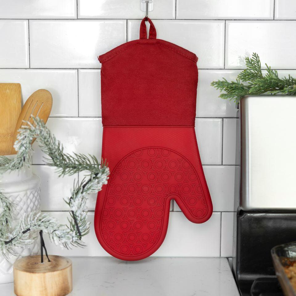 Personalized Christmas Silicone Oven Mitts