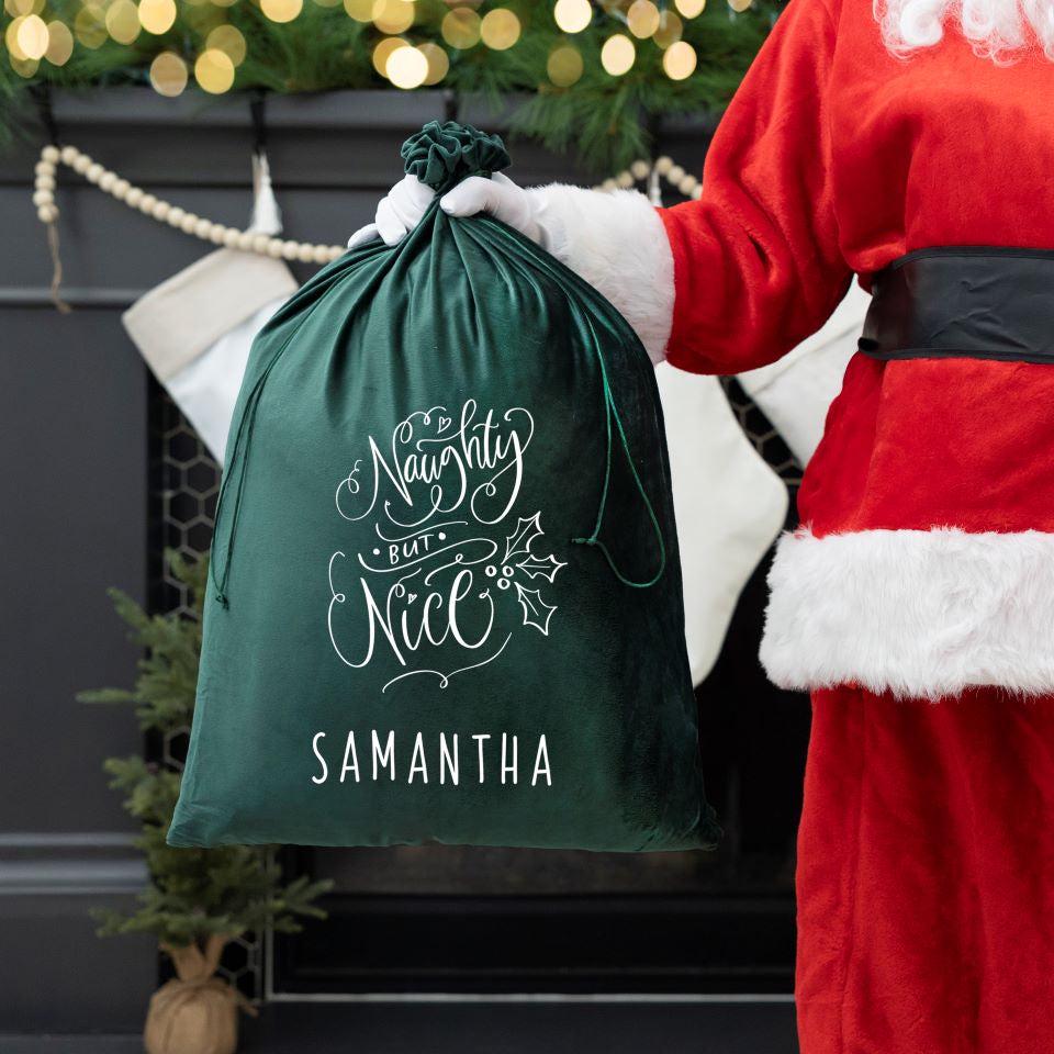 Personalized Christmas Santa Bags