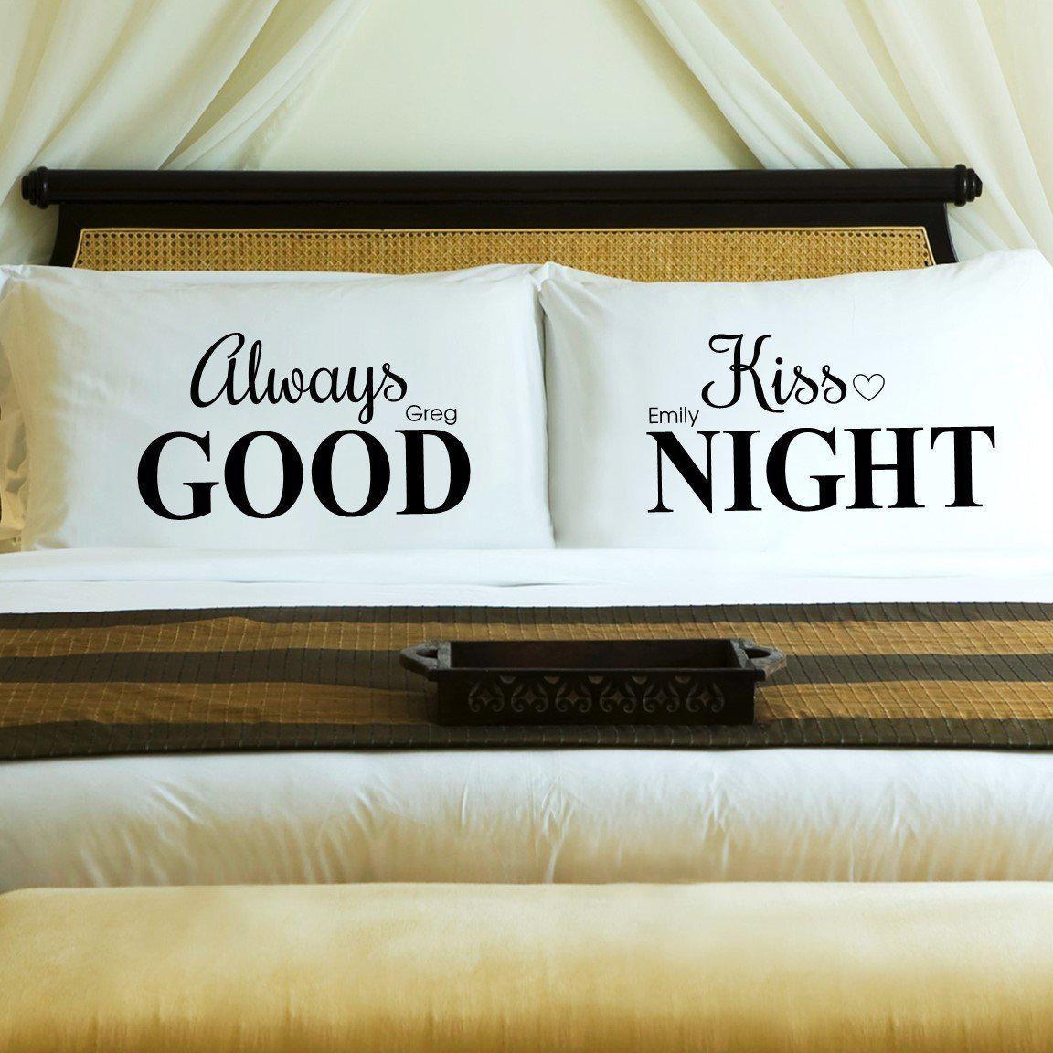 Personalized Couples Pillow Case Set - 9 Designs