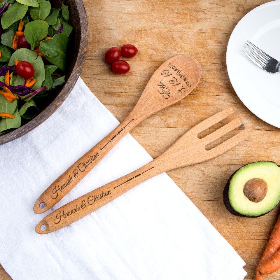 Personalized Decorative Wooden Spoons and Forks