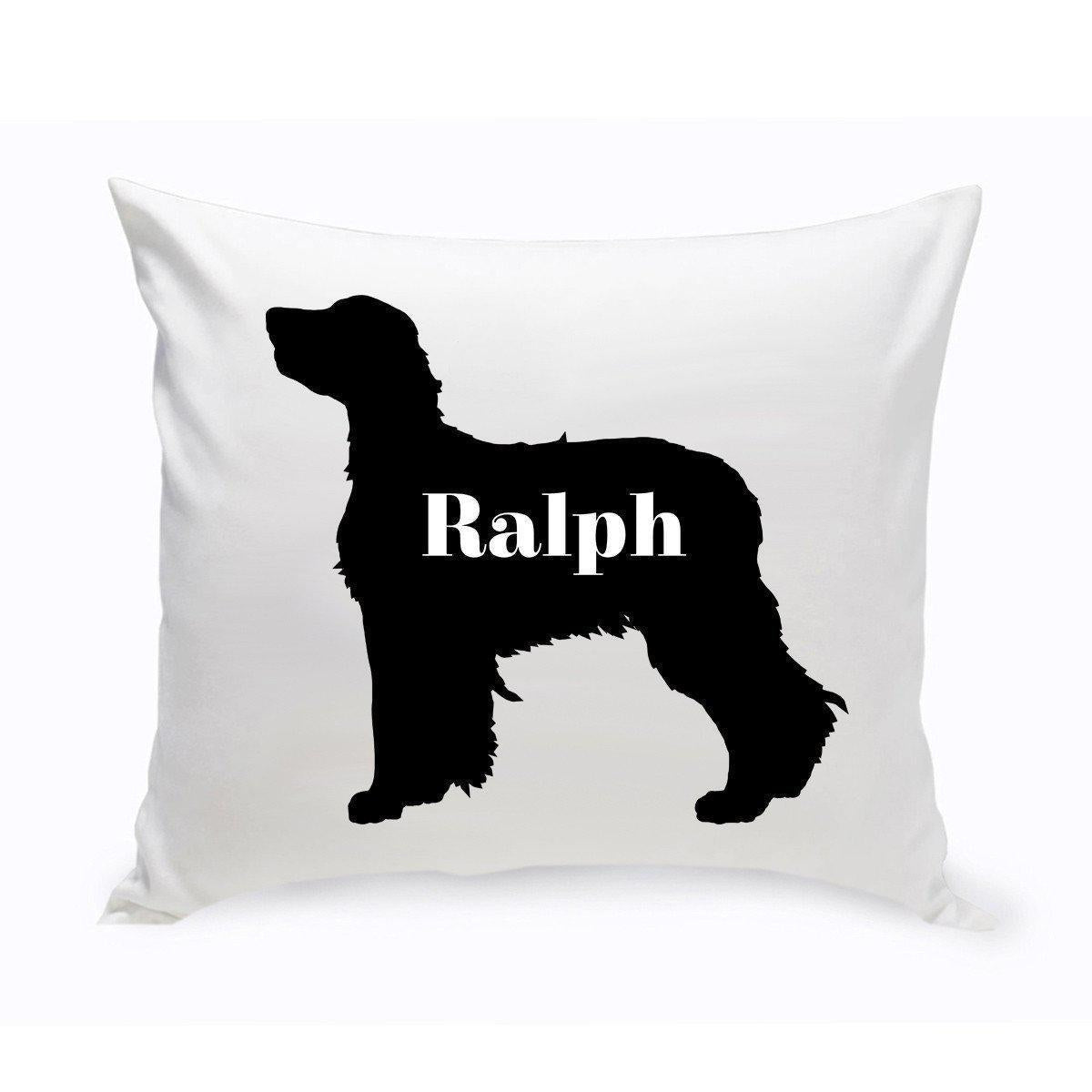 Personalized Dog Silhouette Throw Pillow