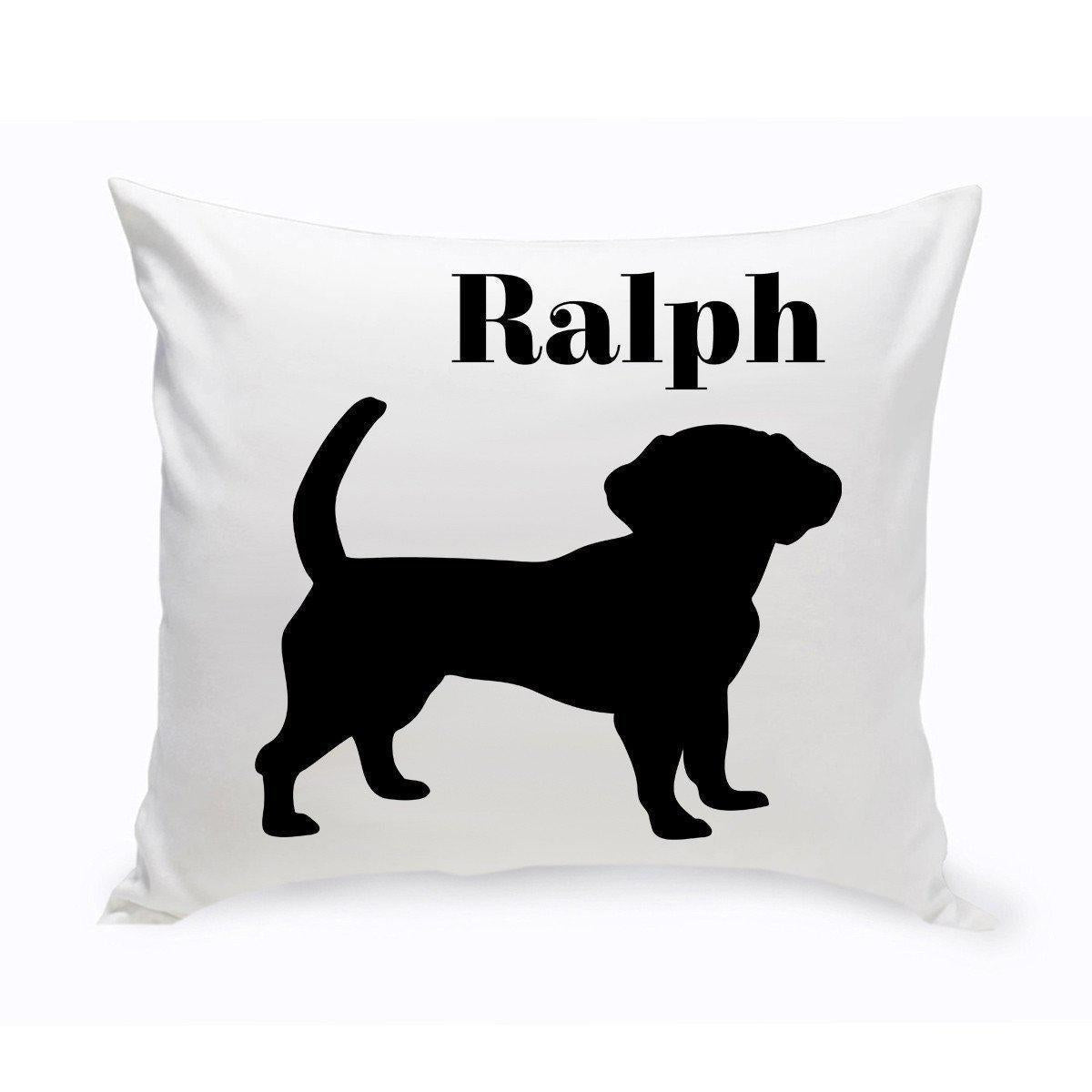 Personalized Dog Throw Pillow