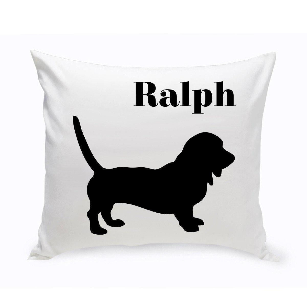 Personalized Dog Throw Pillow