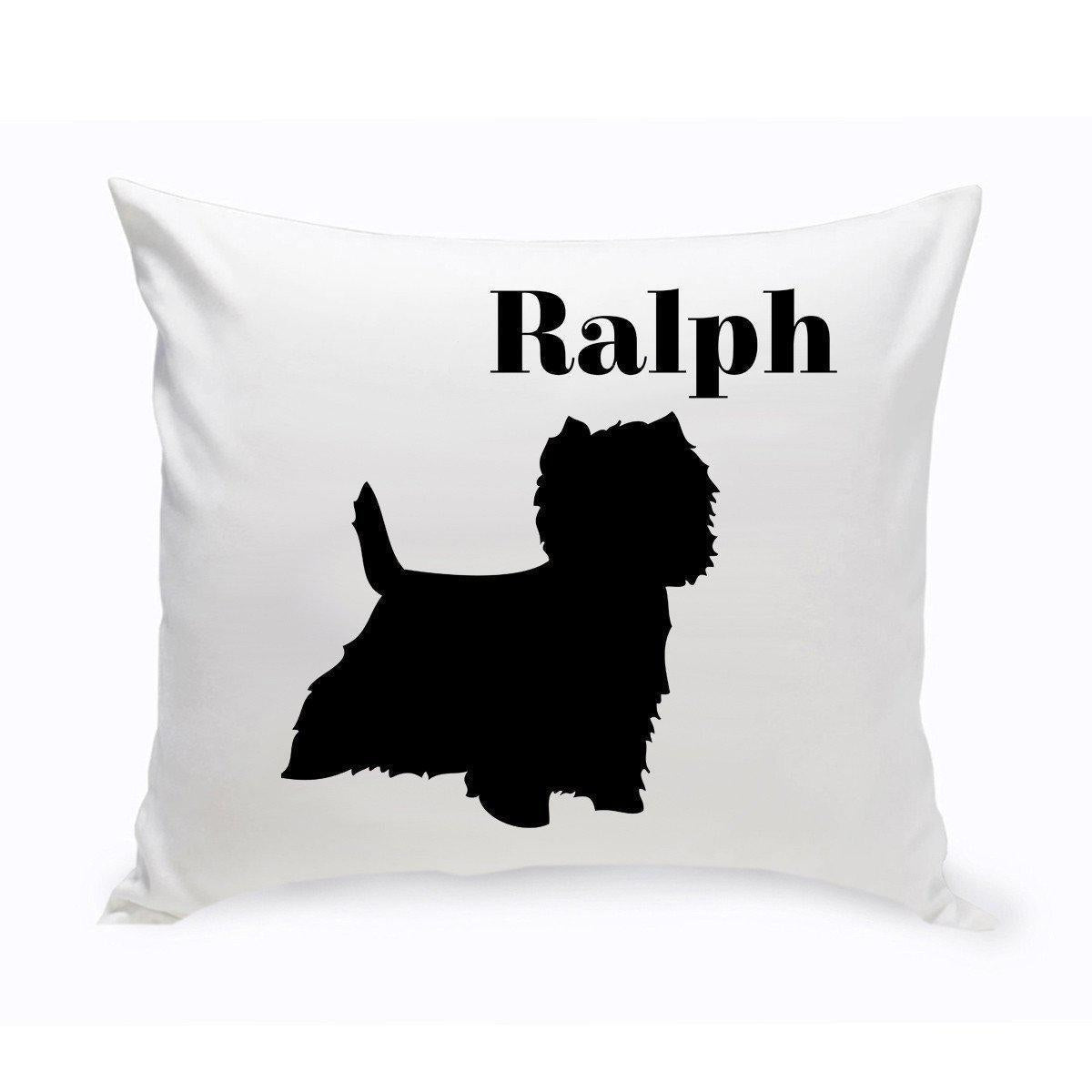 Personalized Dog Throw Pillow