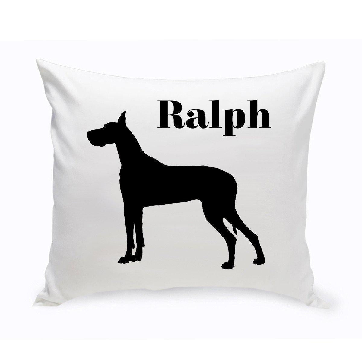 Personalized Dog Throw Pillow