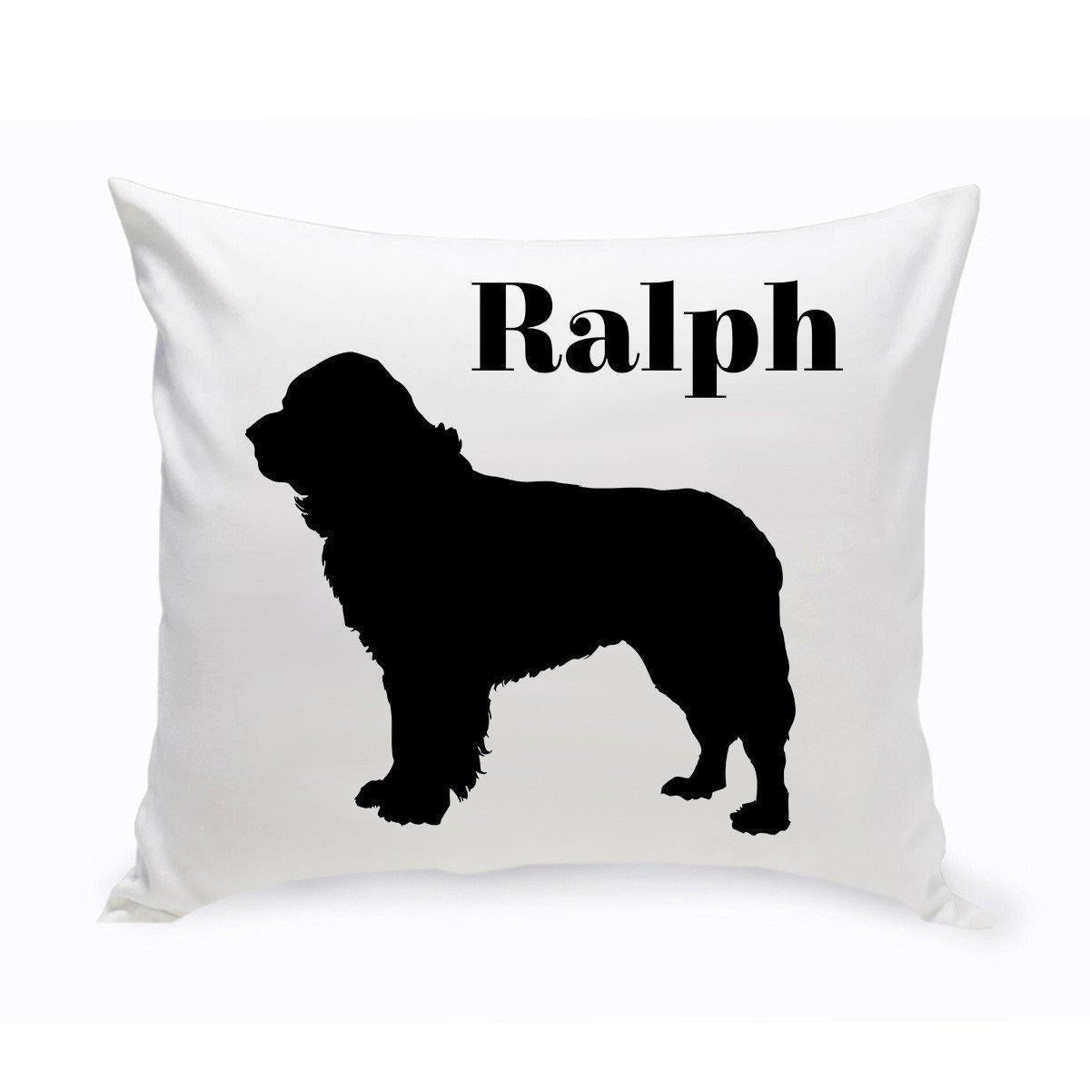 Personalized Dog Throw Pillow