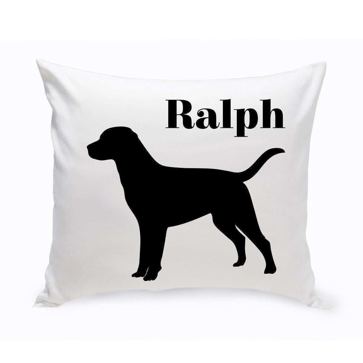 Personalized Dog Throw Pillow