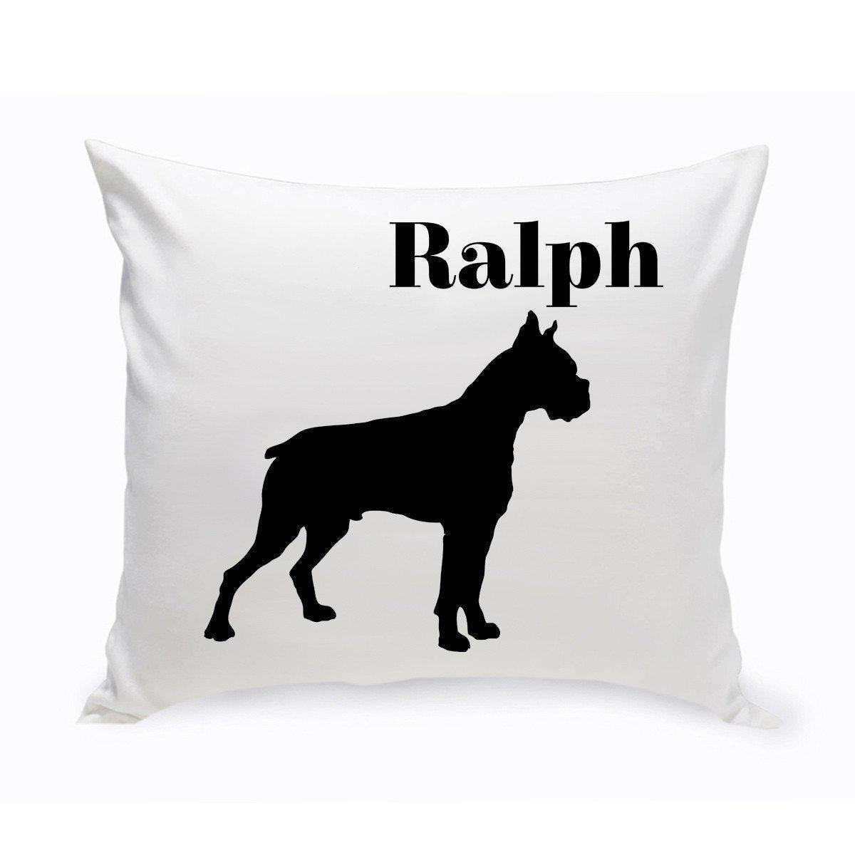 Personalized Dog Throw Pillow