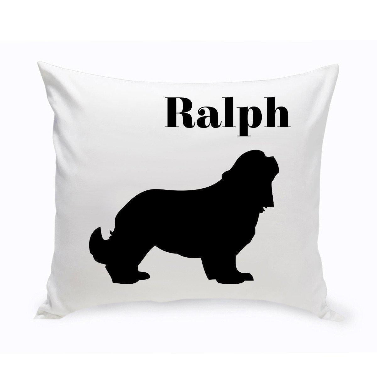 Personalized Dog Throw Pillow