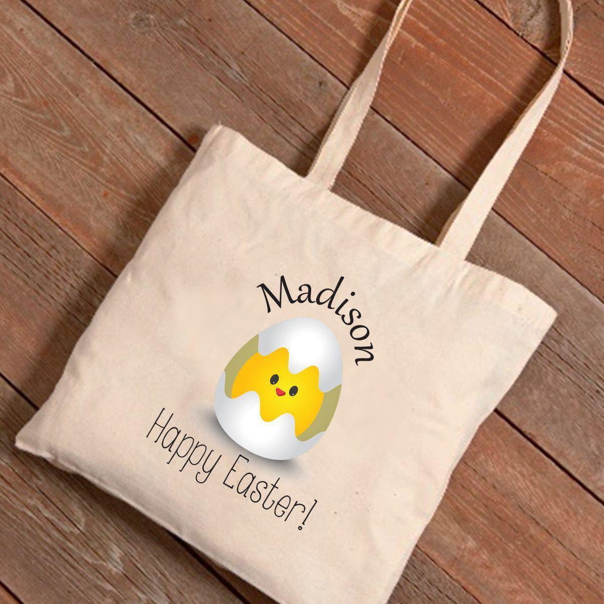 Personalized Easter Canvas Bag