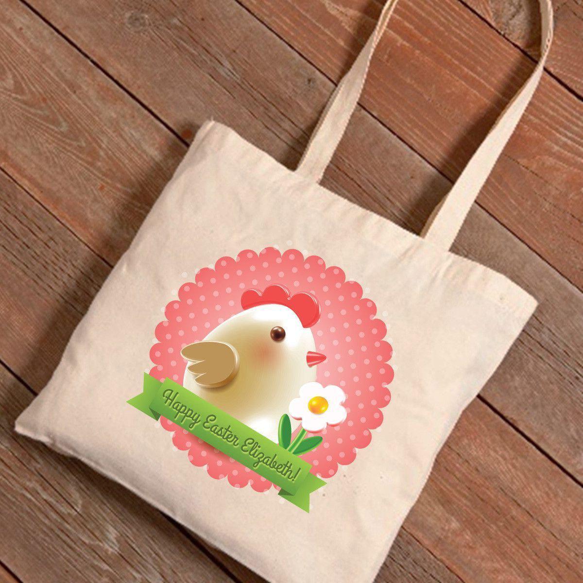 Personalized Easter Canvas Bag