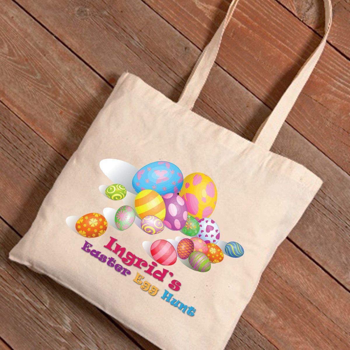 Personalized Easter Canvas Bag