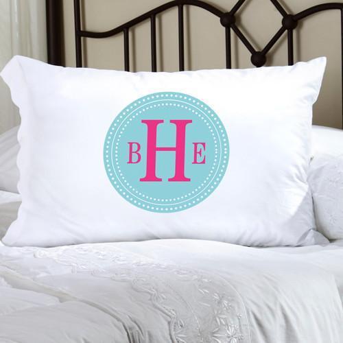 Personalized Felicity Chic Circles Pillow Case