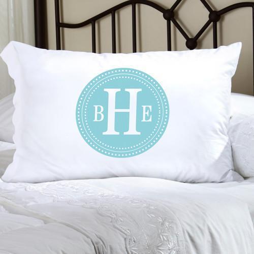 Personalized Felicity Chic Circles Pillow Case