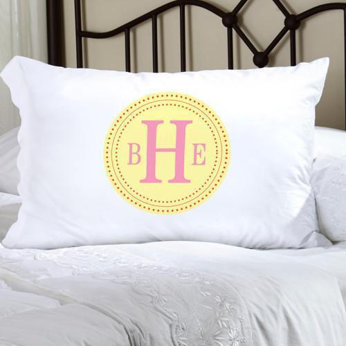 Personalized Felicity Chic Circles Pillow Case