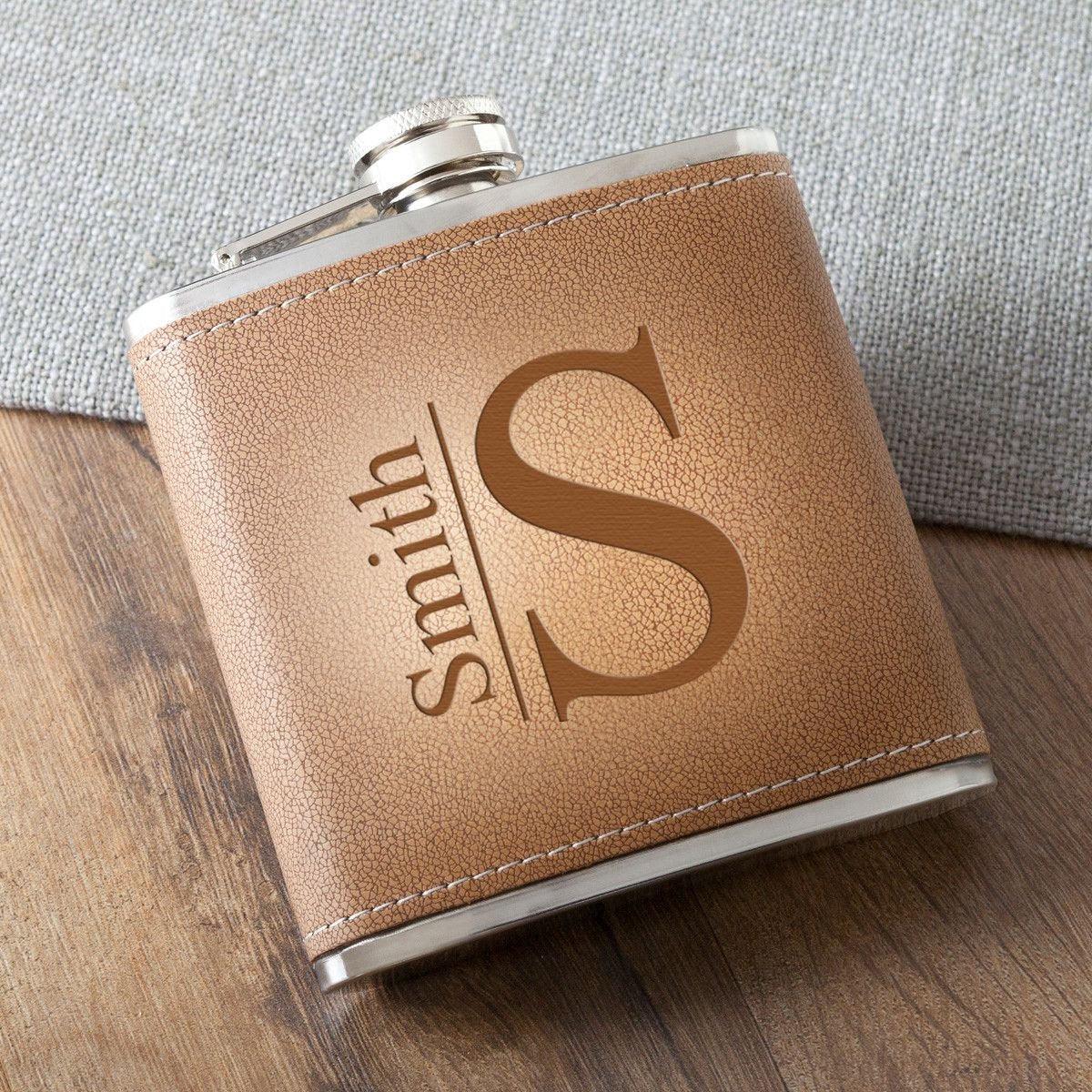 Personalized Flasks - Durango - Leather - 6 oz.