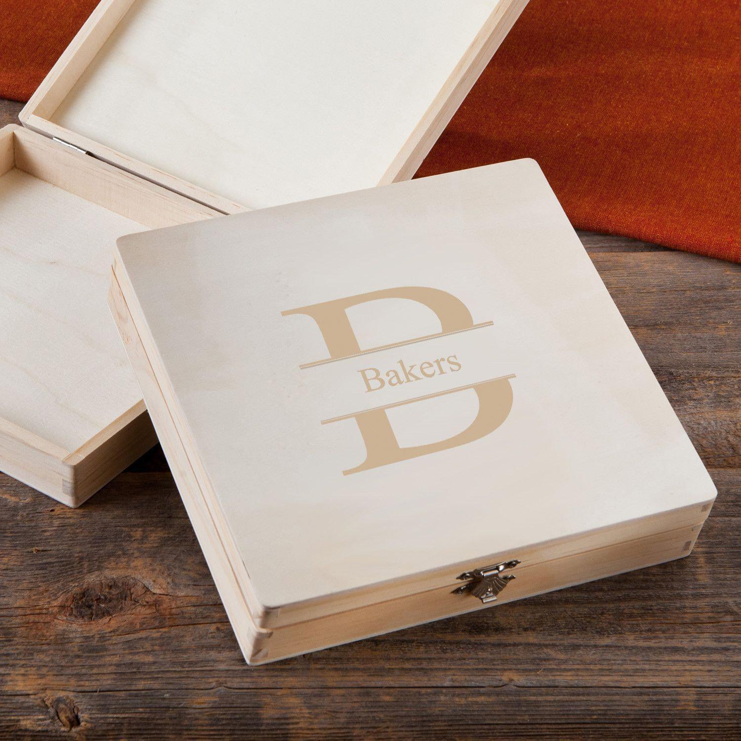 Personalized Groomsmen Wood Keepsake Box