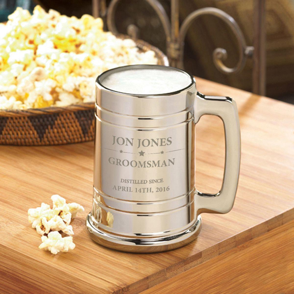 Personalized Groomsmen Metallic Mug