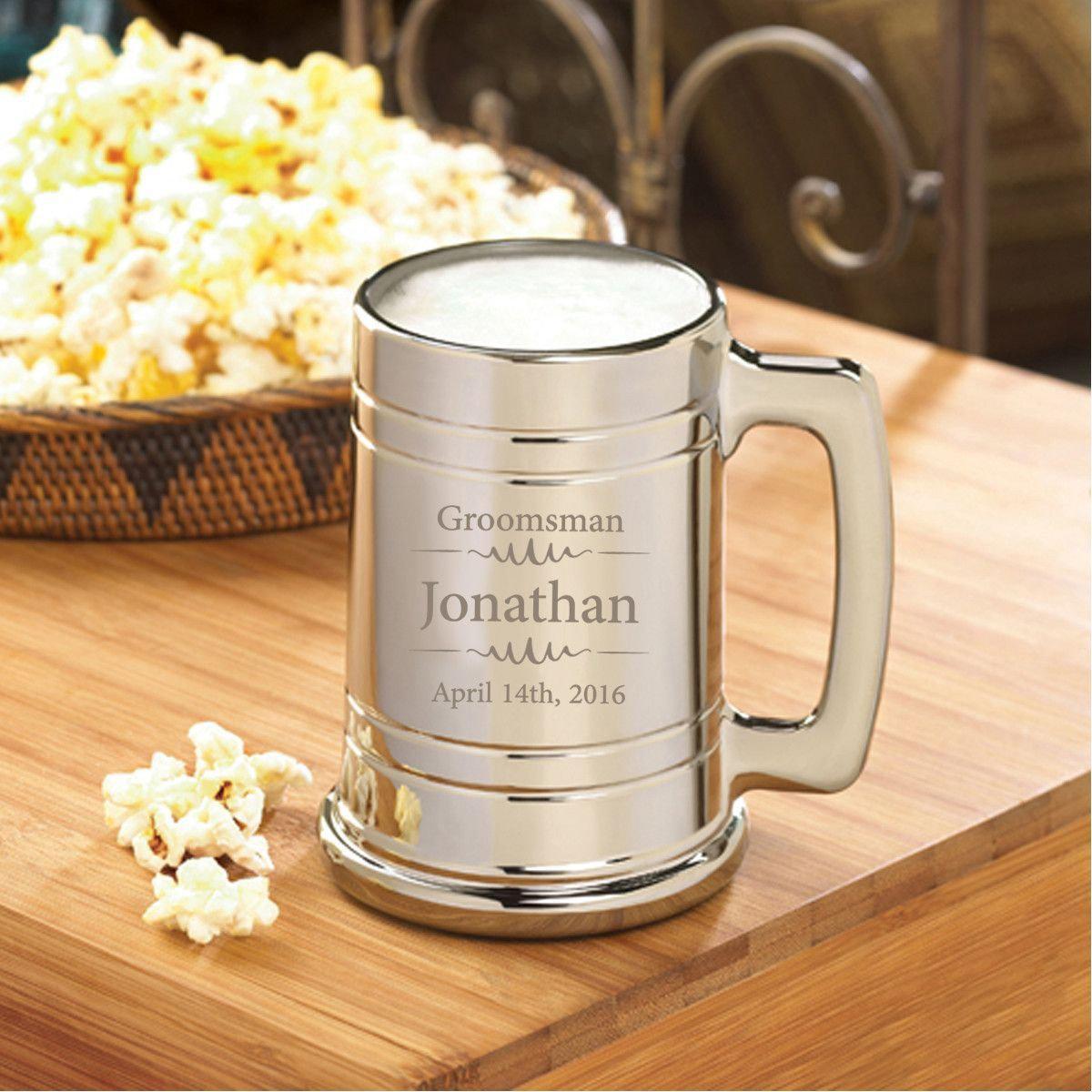 Personalized Groomsmen Metallic Mug