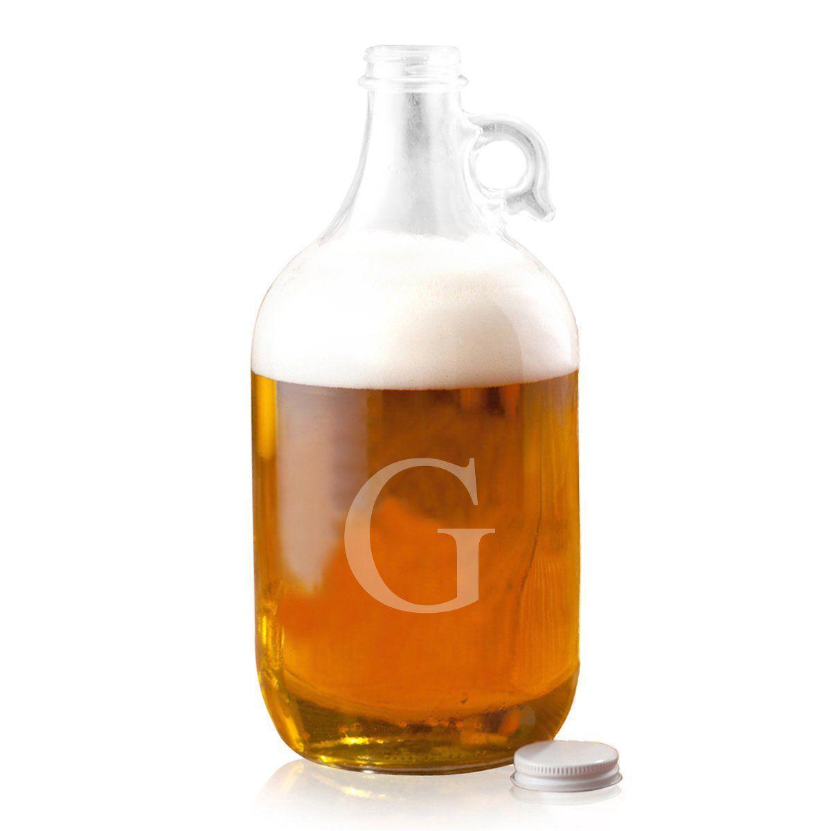 Personalized Growler - Beer - Glass - 64 oz.