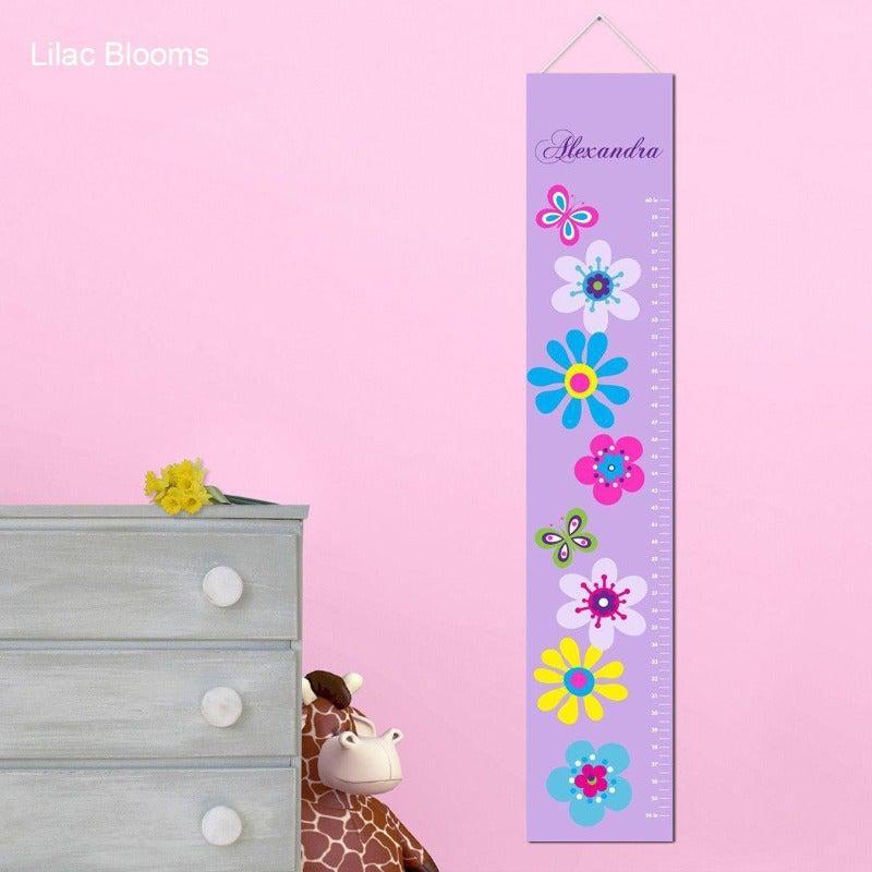 Personalized Growth Chart For Girls - Floral Collection