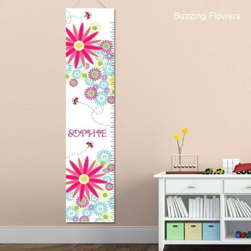 Personalized Growth Chart For Girls - Floral Collection