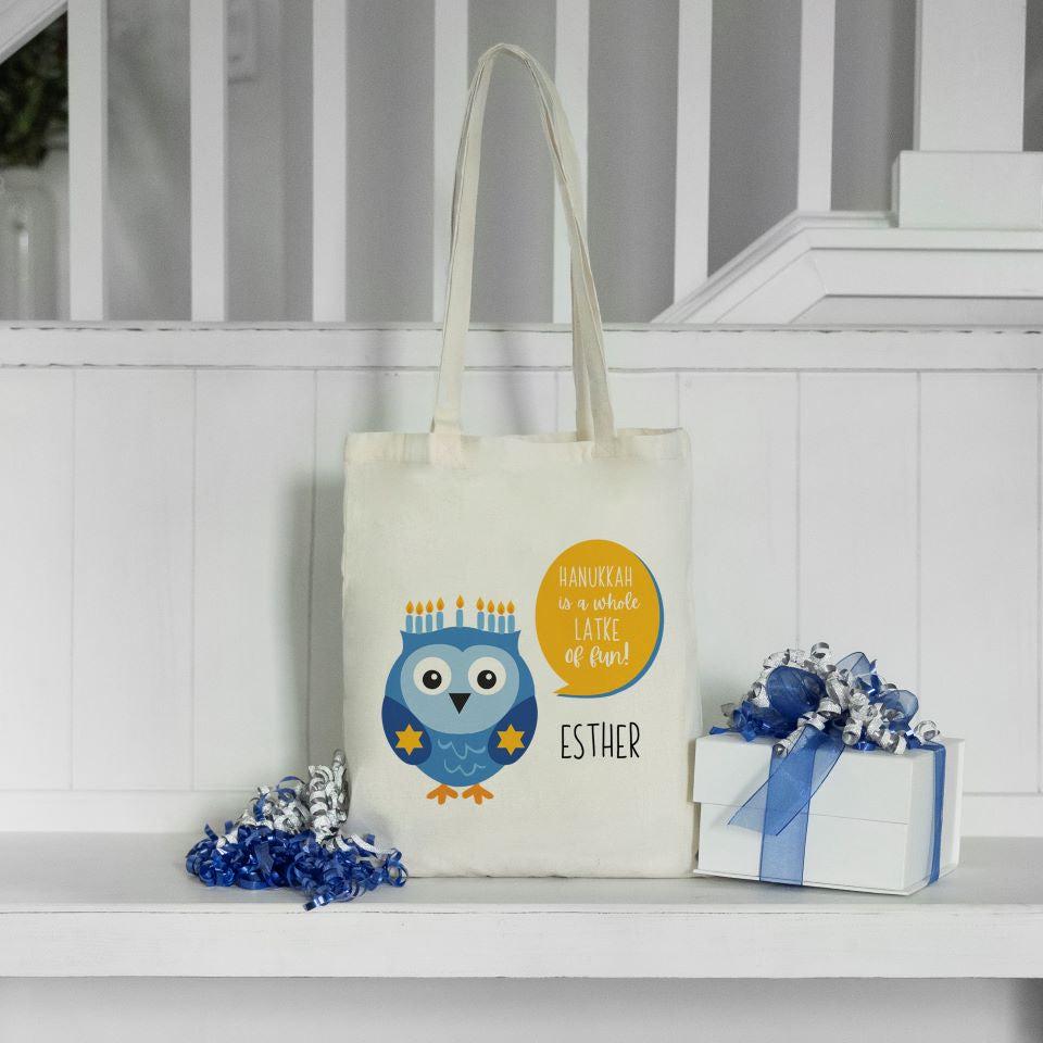 Personalized Hanukkah Tote Bag